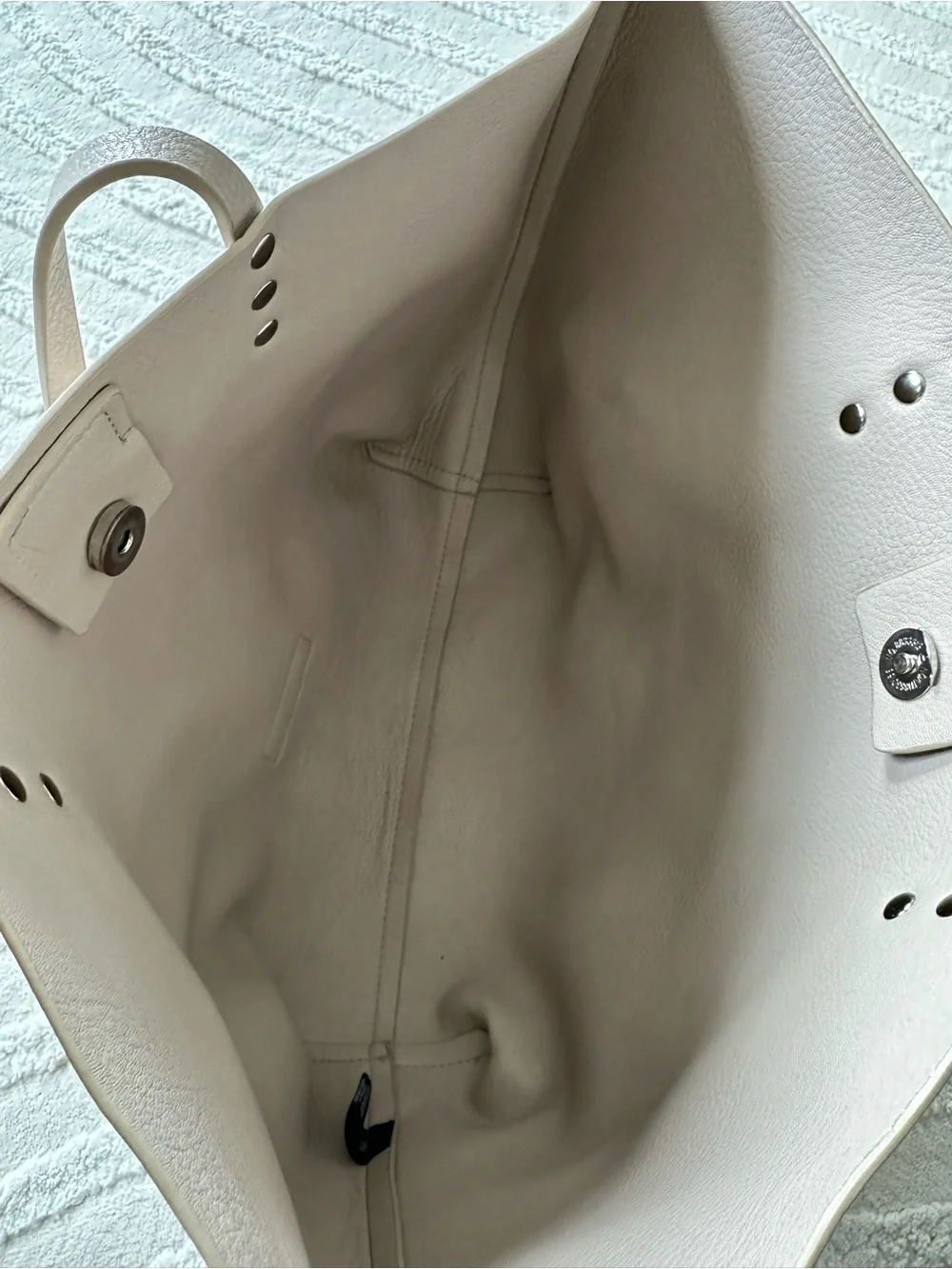 BCBGeneration | Pebbled Beige Faux Leather Tote